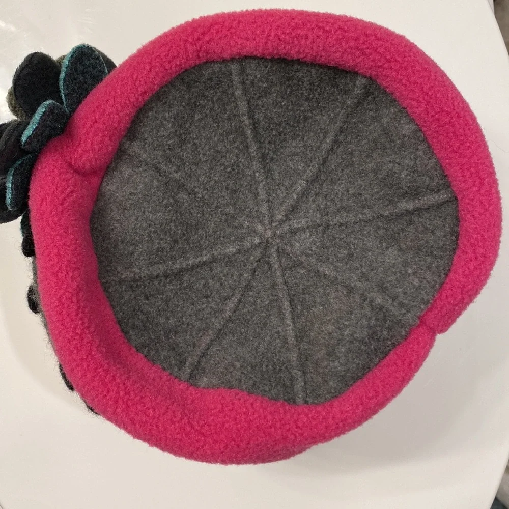TUFF KOOKOOSHKA Kids Vera Polartec Fleece Embellished Winter Hat Size 5